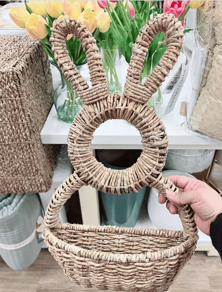 🔥Easter Sale 49% OFF🌺 - Bunny Basket Hanging Wall Pocket Spring Decor🐰
