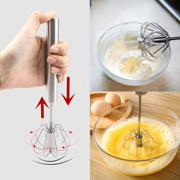 💥49% OFF💥Stainless Steel Semi-Automatic Whisk