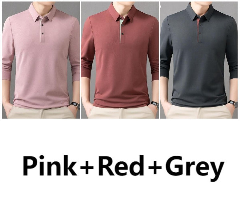 🔥HOT SALE 49% OFF🔥Men's Solid Lapel Button Down Shirts