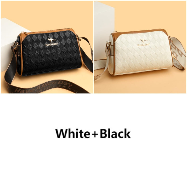 💕Fashion Diamond Pattern Large Capacity 3-Layer Crossbody Bag🔥