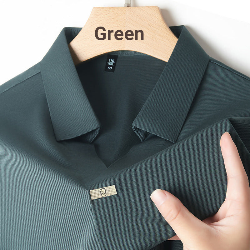 šHot Sale 55% OFFā³Menās Casual Lapel Breathable Wrinkle-free T-shirtš