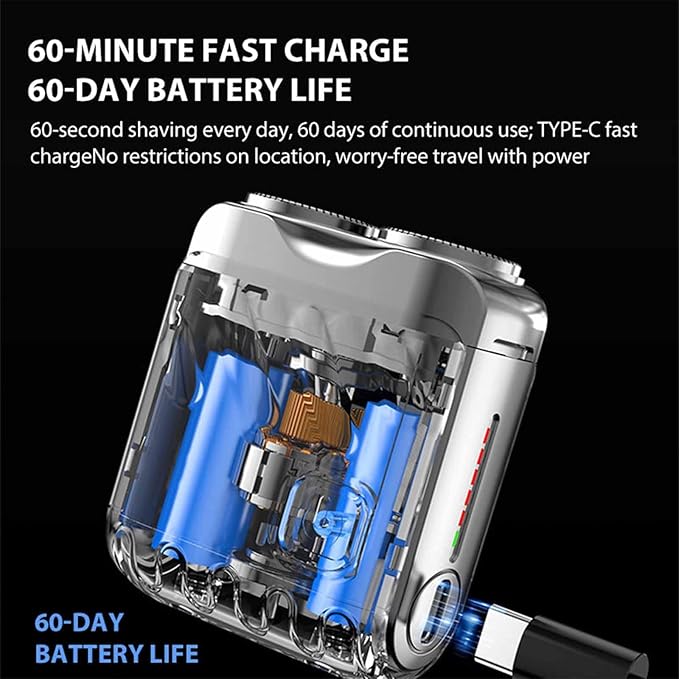 š„Hot Saleš„Portable Rotary Dual Ring Electric Shaver