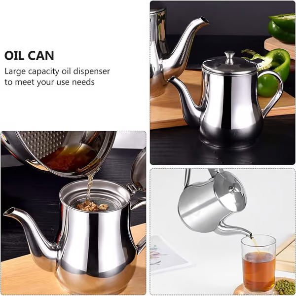 🍃Stainless Steel Oil Filter Pot
