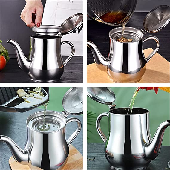 🍃Stainless Steel Oil Filter Pot