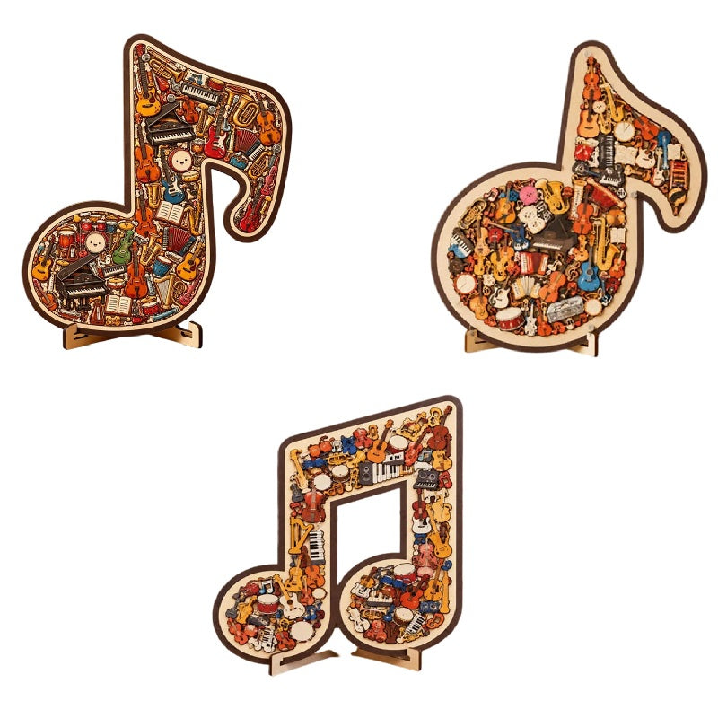 🎶Wooden Musical Note Jigsaw Puzzle🧩