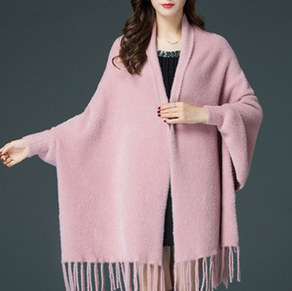 🔥Limited Time 49% Off 🔥Women's Long Sleeve Casual Tassel Shawl Coat