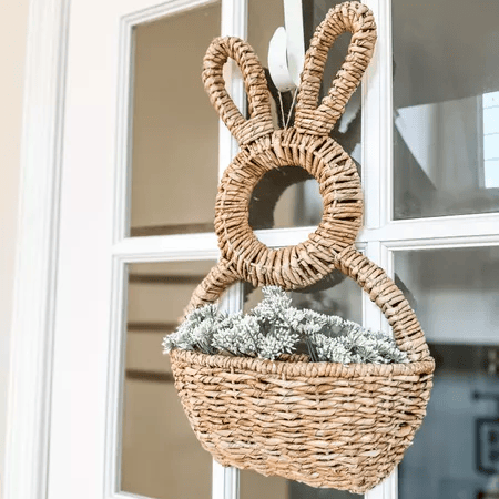 🔥Easter Sale 49% OFF🌺 - Bunny Basket Hanging Wall Pocket Spring Decor🐰