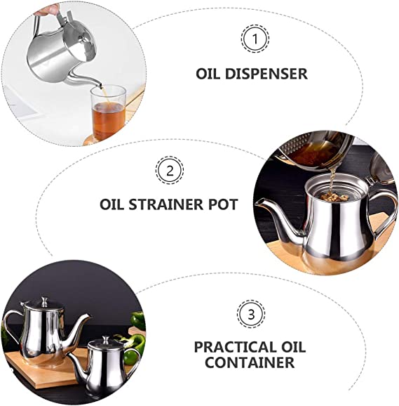 🍃Stainless Steel Oil Filter Pot