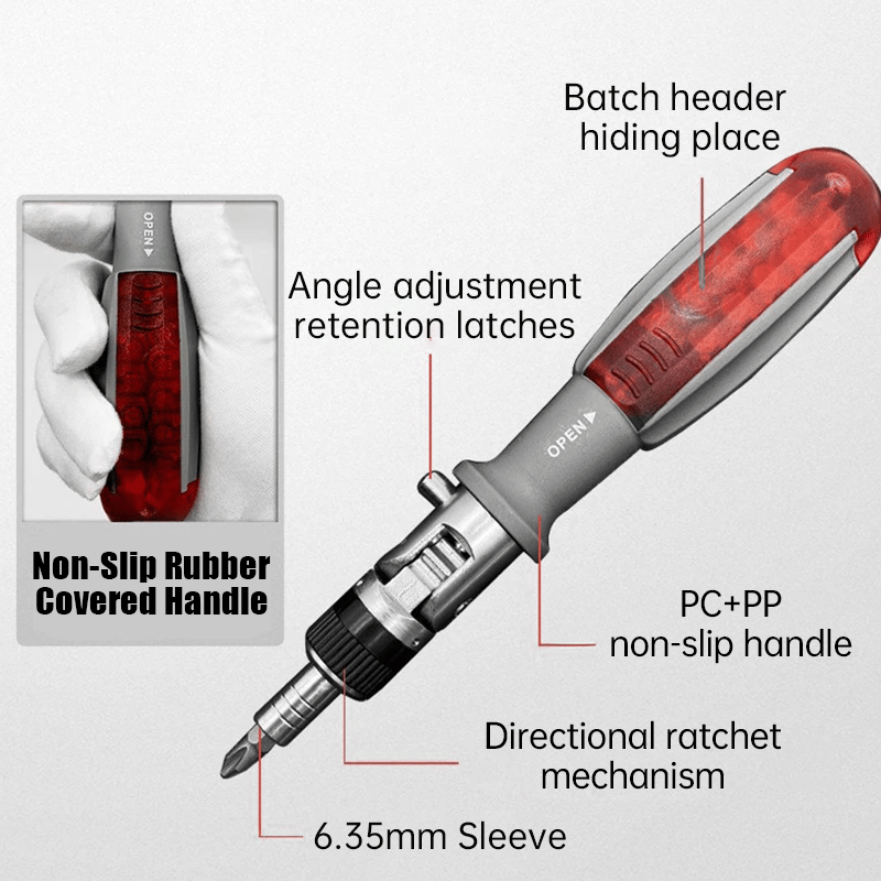 💥 11-in-1 Ratchet Screwdriver Set 🔧