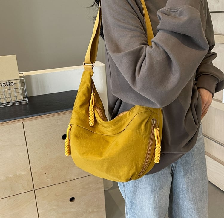 🎉Limited Offer Just £9.99😍Women's Fashion Plain Colour Crossbody Hobo Bag👜