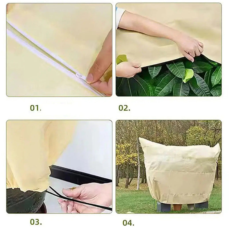 🌲Plant Thickened Drawstring Bag Freeze Protection Covers❄️