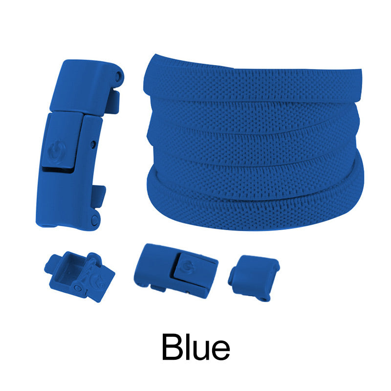2pcs Widened Elastic No-tie Flat Laces Buckles