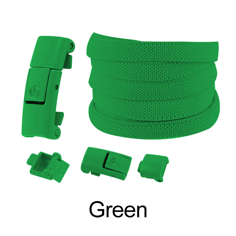 2pcs Widened Elastic No-tie Flat Laces Buckles
