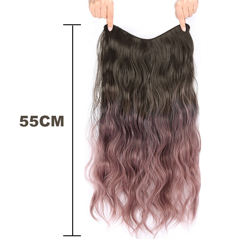 🌈🍃Gradient Color Curly Wig Piece✨