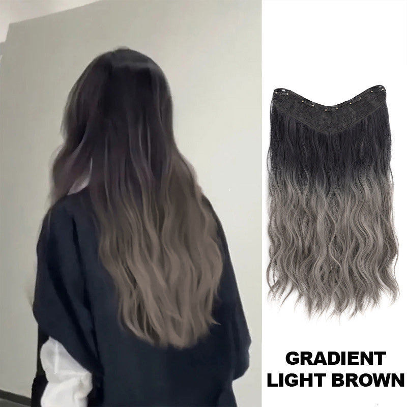 🌈🍃Gradient Color Curly Wig Piece✨