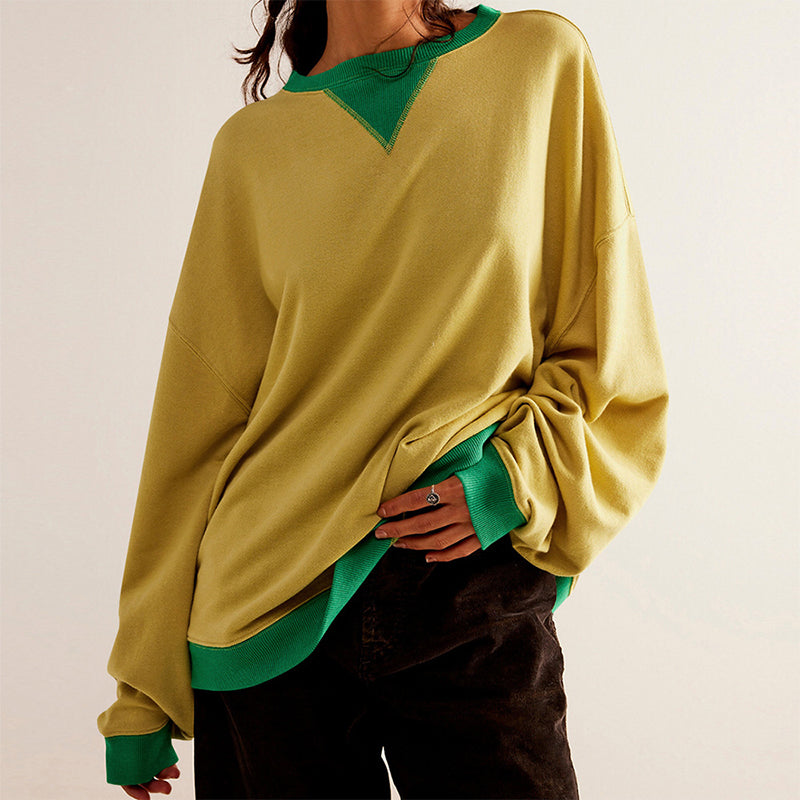 💥Limit Time 49% OFF🎉Women's Color Block Pullover Top