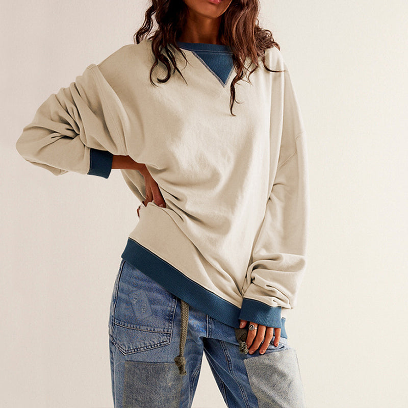 💥Limit Time 49% OFF🎉Women's Color Block Pullover Top