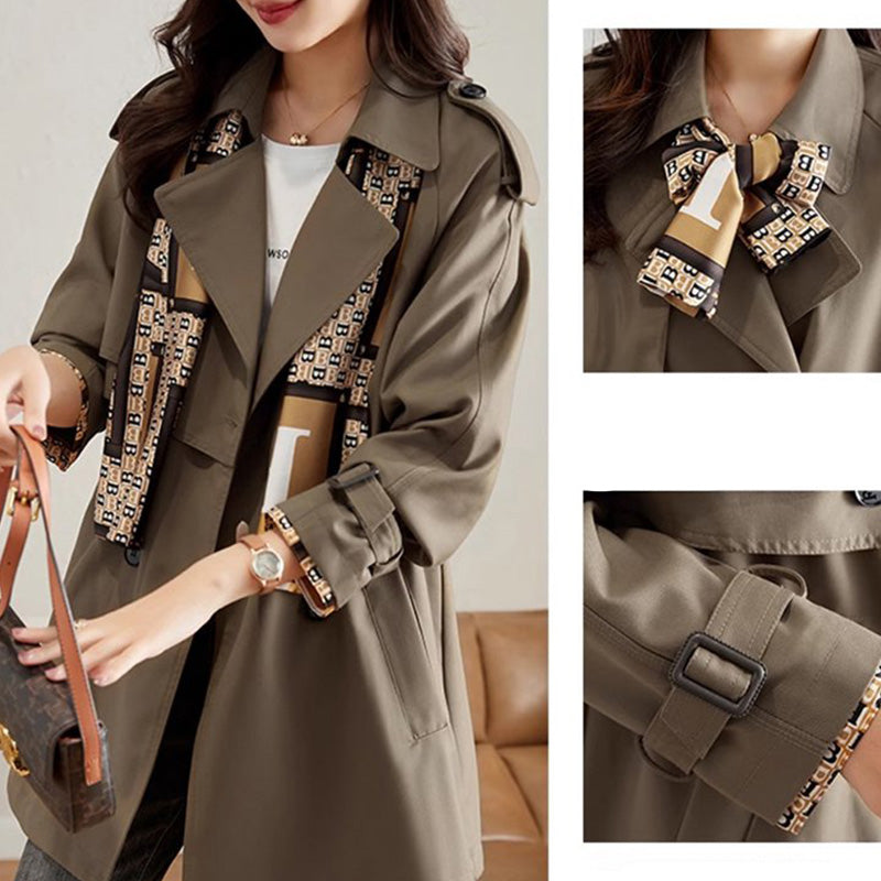 💥Limit Time 49% OFF🍂Women's Slimming Mid-Length Lapel Trench Coat