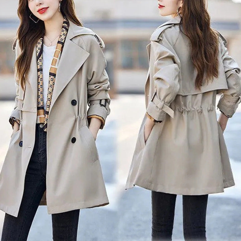 💥Limit Time 49% OFF🍂Women's Slimming Mid-Length Lapel Trench Coat