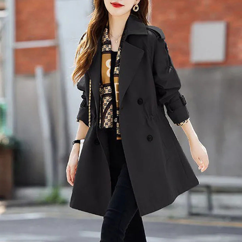 💥Limit Time 49% OFF🍂Women's Slimming Mid-Length Lapel Trench Coat