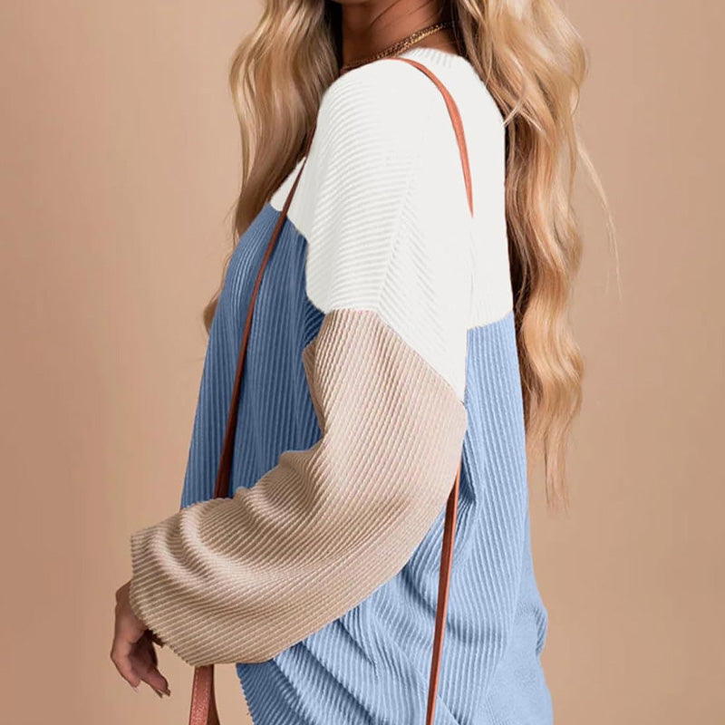 💥Limit Time 49% OFF💕Women's Comfy Color-blocking Top