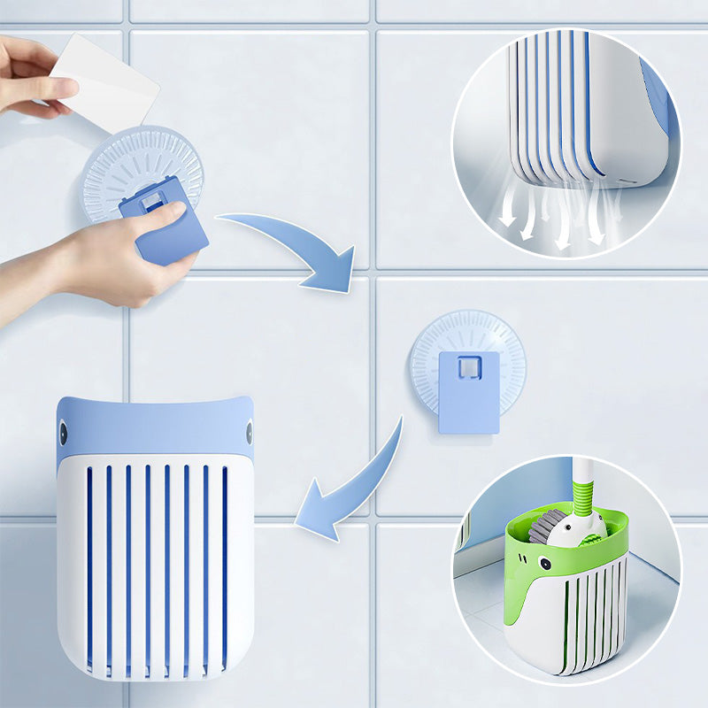 💥Wall-Mounted Suction Cup Toilet Cleaning Brush Set💦