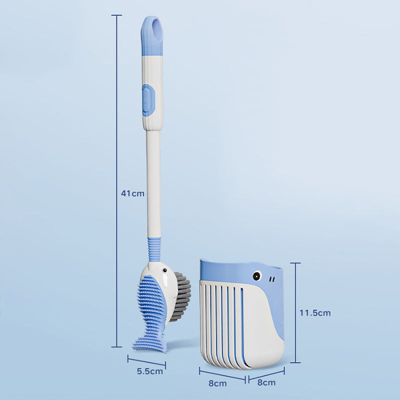 💥Wall-Mounted Suction Cup Toilet Cleaning Brush Set💦