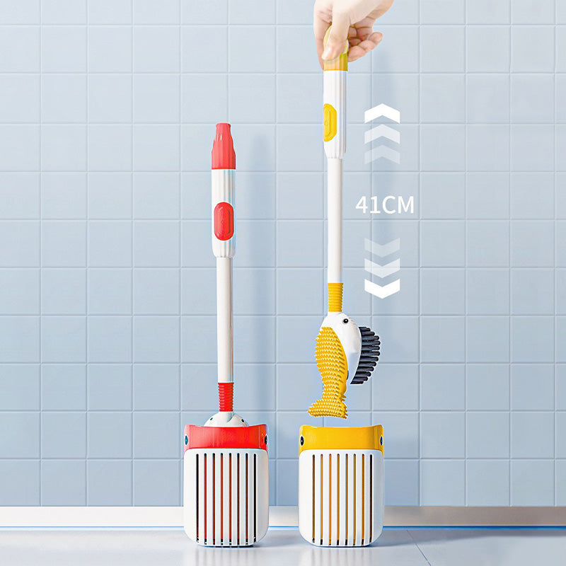 💥Wall-Mounted Suction Cup Toilet Cleaning Brush Set💦