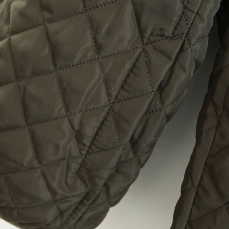 🍂Quilted Hooded Jacket with Plush Lining & Zip Closure