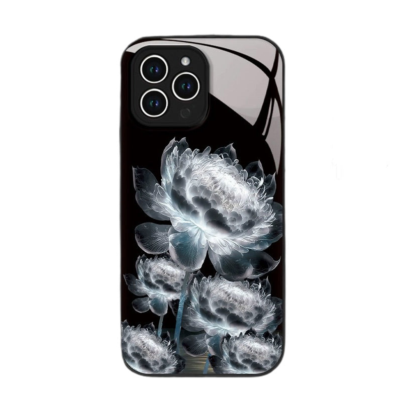 💮Shockproof Epiphyllum Slim Liquid Glass Phone Case💕