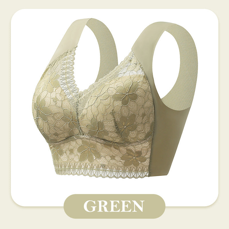 💕Women’s Breathable Soft Wire-Free Seamless Push-Up Lace Bra✨