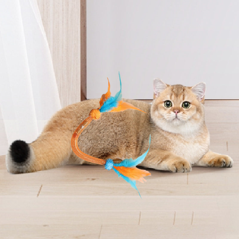 💥Hot Sale😻Cat Teaser Toys with Catnip and Feathers