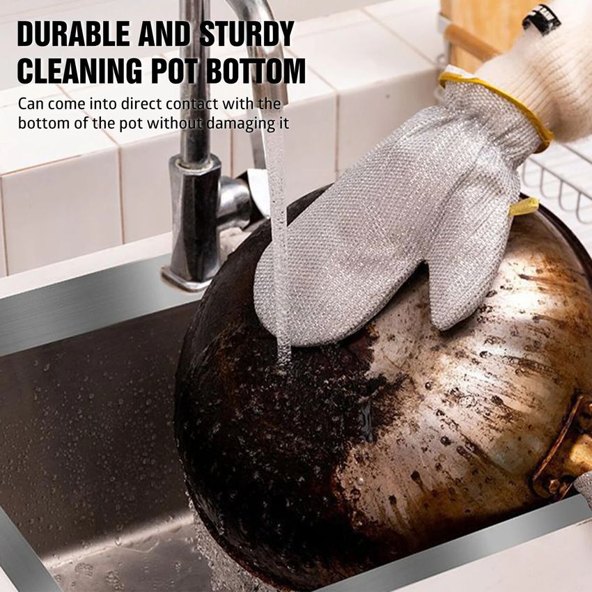 💥Kitchen Essentials🍃— Dishwashing Wire Gloves✨