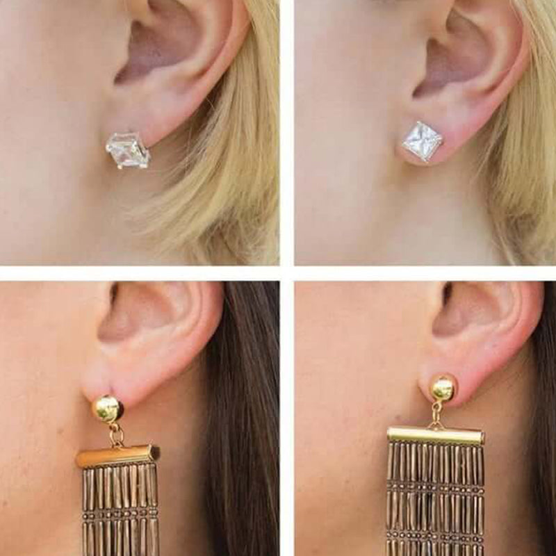 💥Clear silicone earring backs with strong support✨