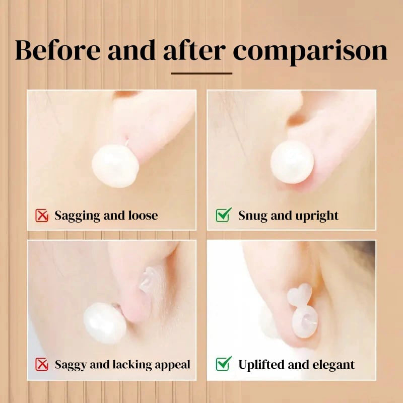 💥Clear silicone earring backs with strong support✨