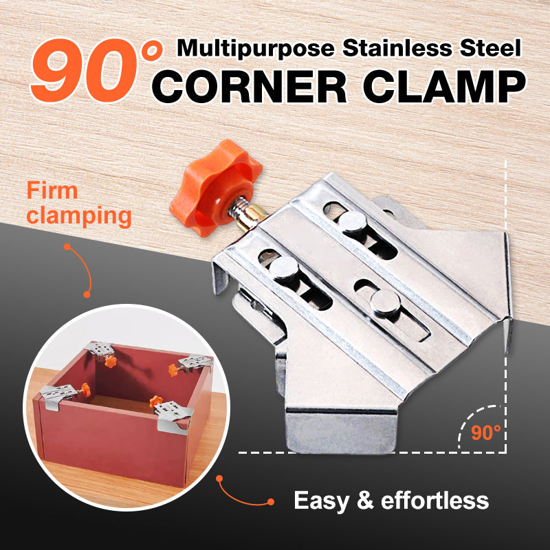 💥Limited Time 49% OFF🔥Multipurpose Stainless Steel 90 Degree Corner Clamp