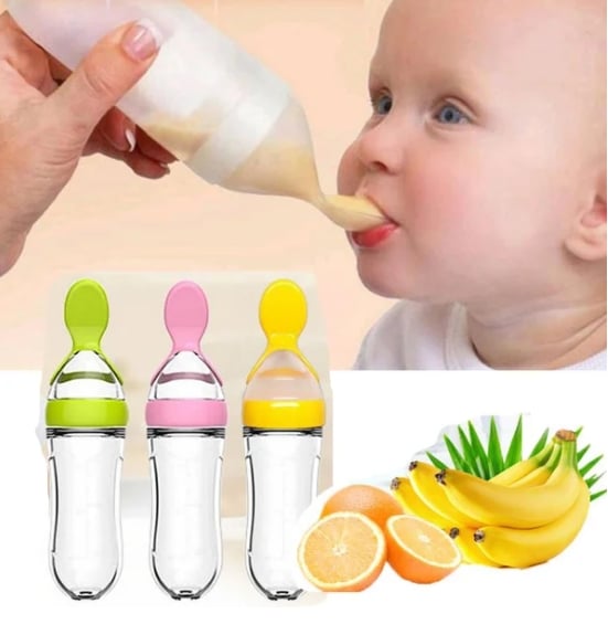 ⏰Hot Sale-49% OFF 👼Squeezable Baby Spoon Bottle(3pcs)
