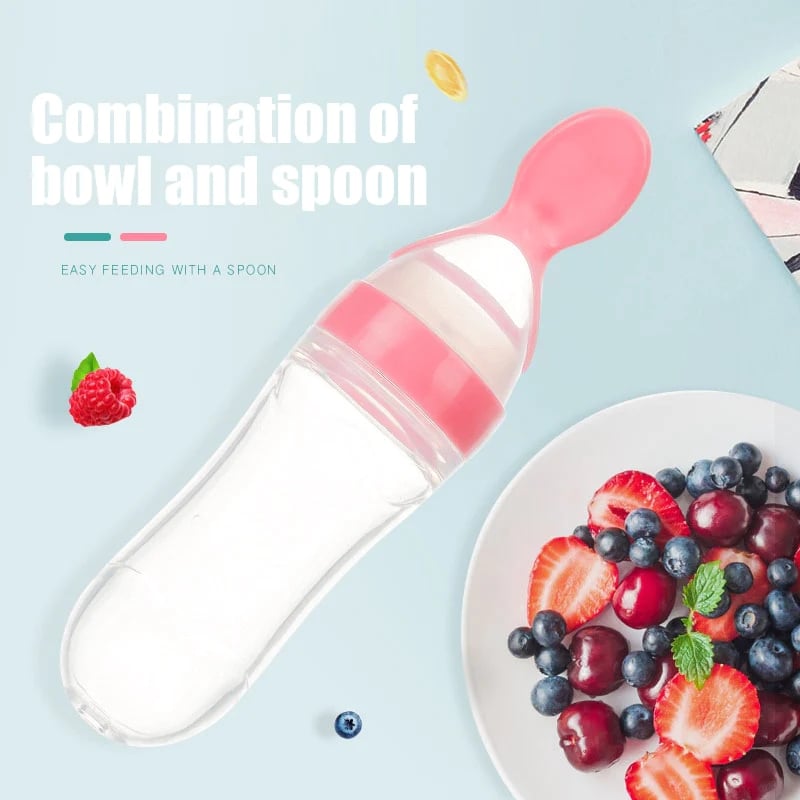 ⏰Hot Sale-49% OFF 👼Squeezable Baby Spoon Bottle(3pcs)