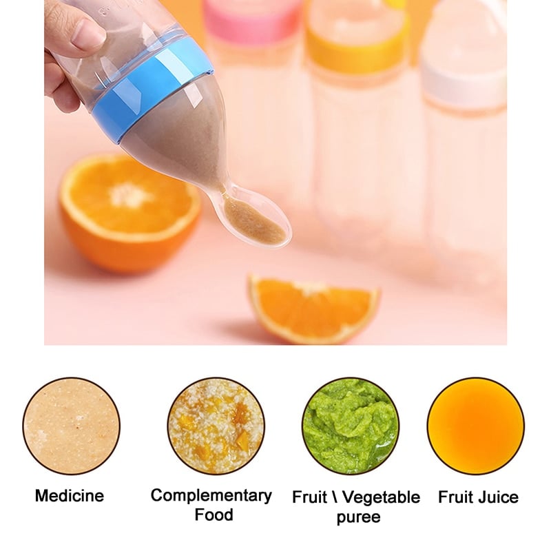 ⏰Hot Sale-49% OFF 👼Squeezable Baby Spoon Bottle(3pcs)
