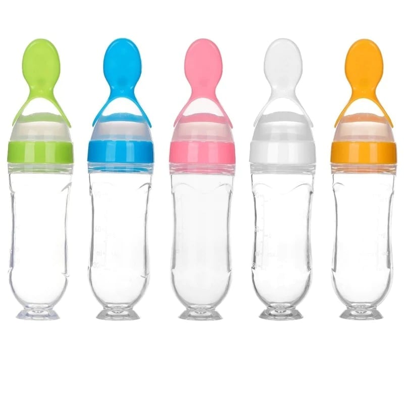 ⏰Hot Sale-49% OFF 👼Squeezable Baby Spoon Bottle(3pcs)