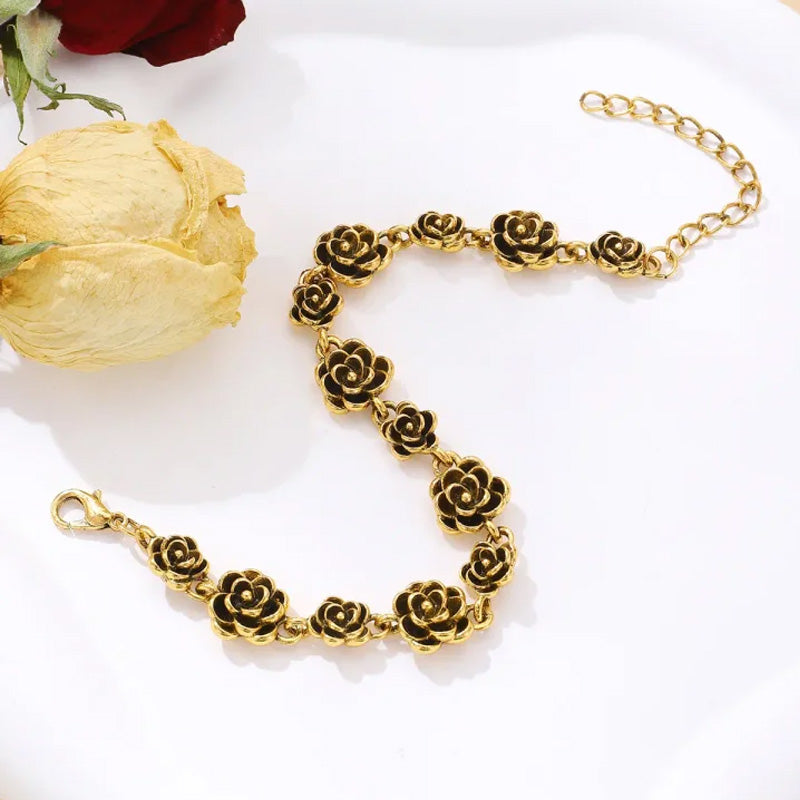 ✨Women's Vintage Elegance Floral Bracelet🏵️