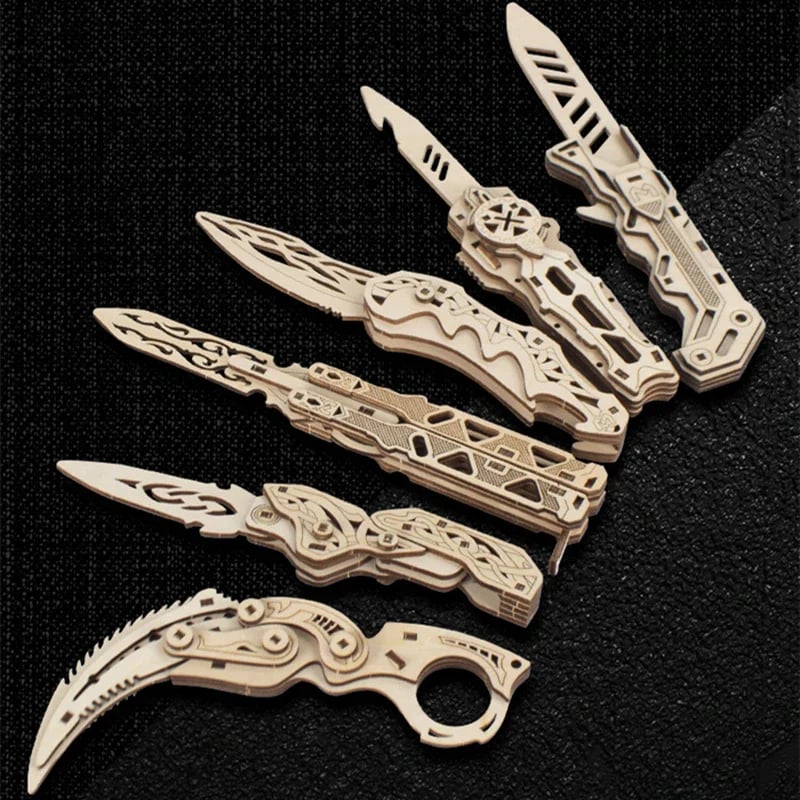 🎁 Hot Sale 49% OFF 🔥New Wooden Assembled Military Knife