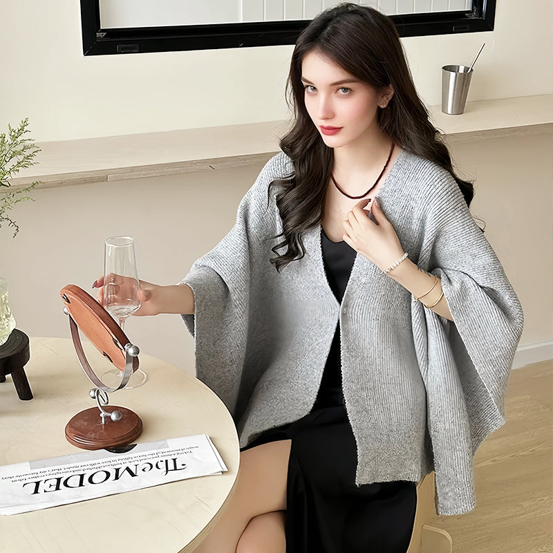 🍂Women's Elegant Knit Cardigan Cape