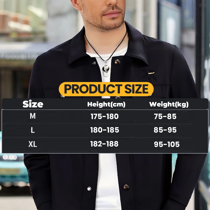 🍂Men's Windproof Lightweight Button-Down Jacket