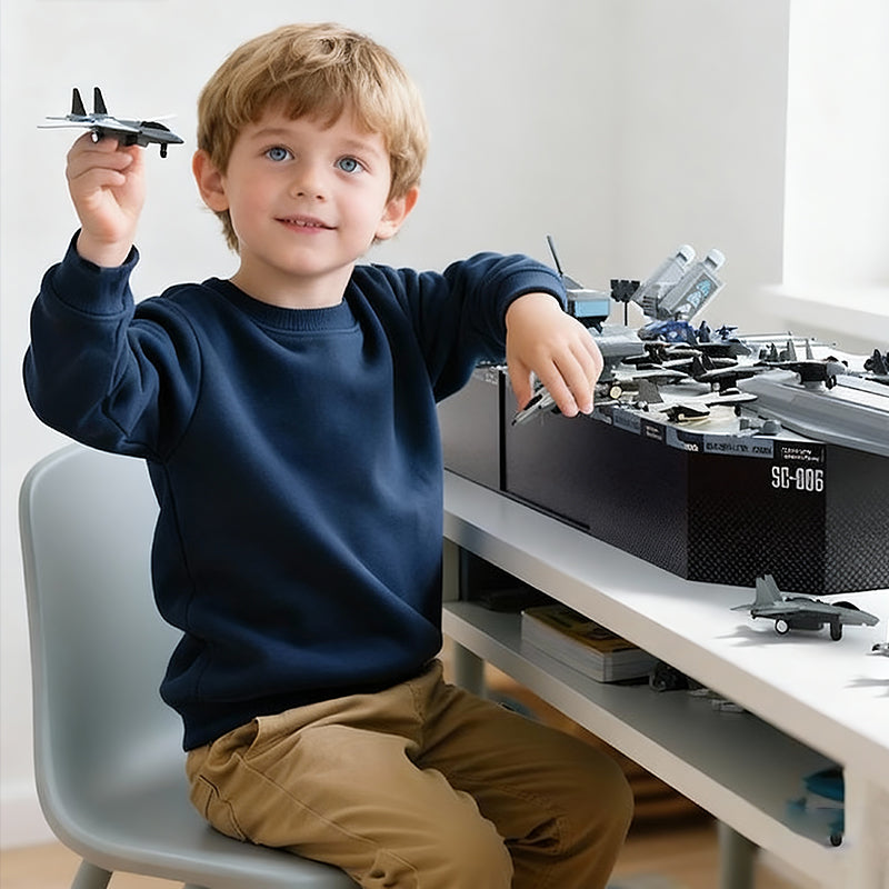 ⚓ High-precision aircraft carrier model: tactical game, educational, durable – inspires the potential of little naval commanders!