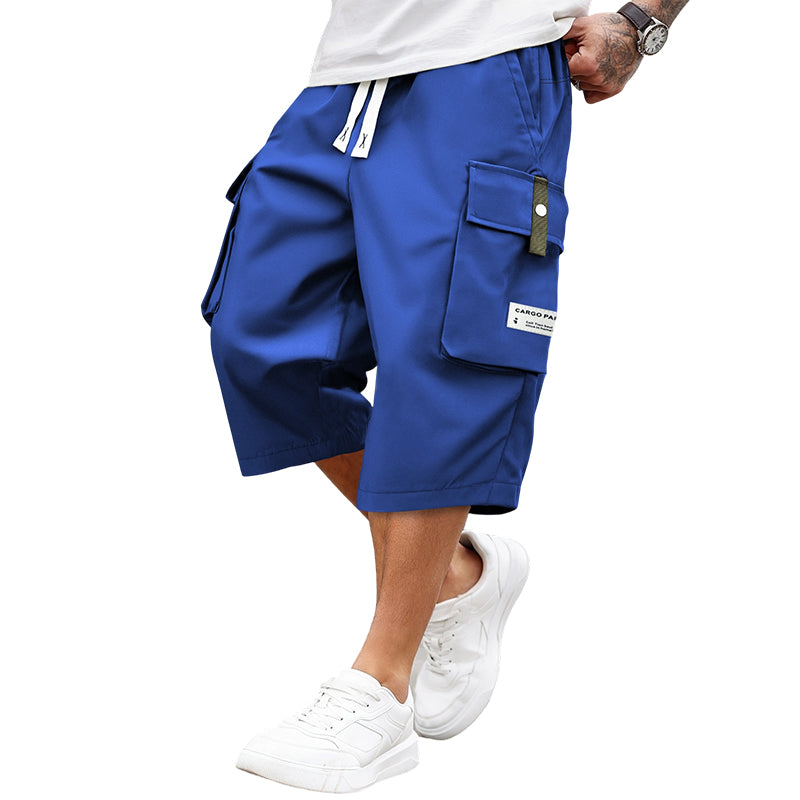 💥LAST DAY SALE 50% OFF !!📢Men's Casual Drawstring Capri Cargo Pants