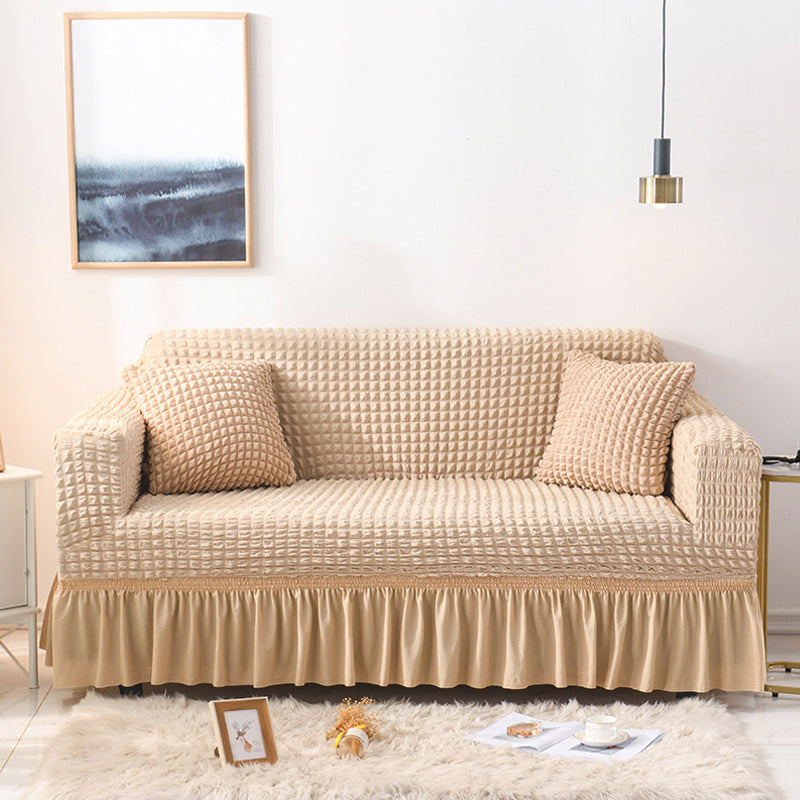 🔥HOT SALE🔥Bubble Texture Elastic Ruffled Sofa Cover