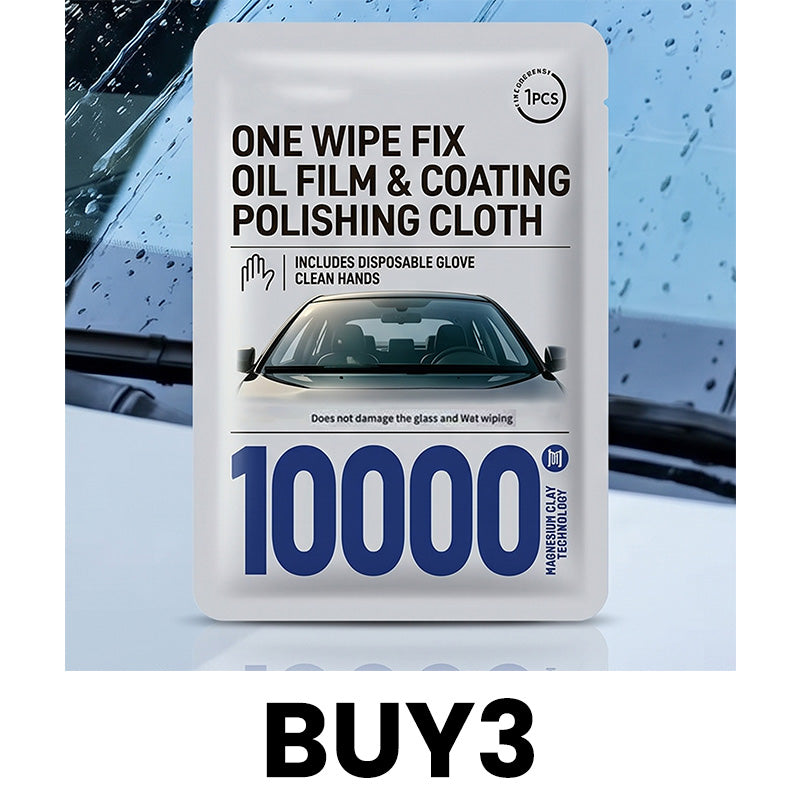 🚗💧 Windshield oil removal wipes – eliminate glare, restore clarity, safe & mess-free!