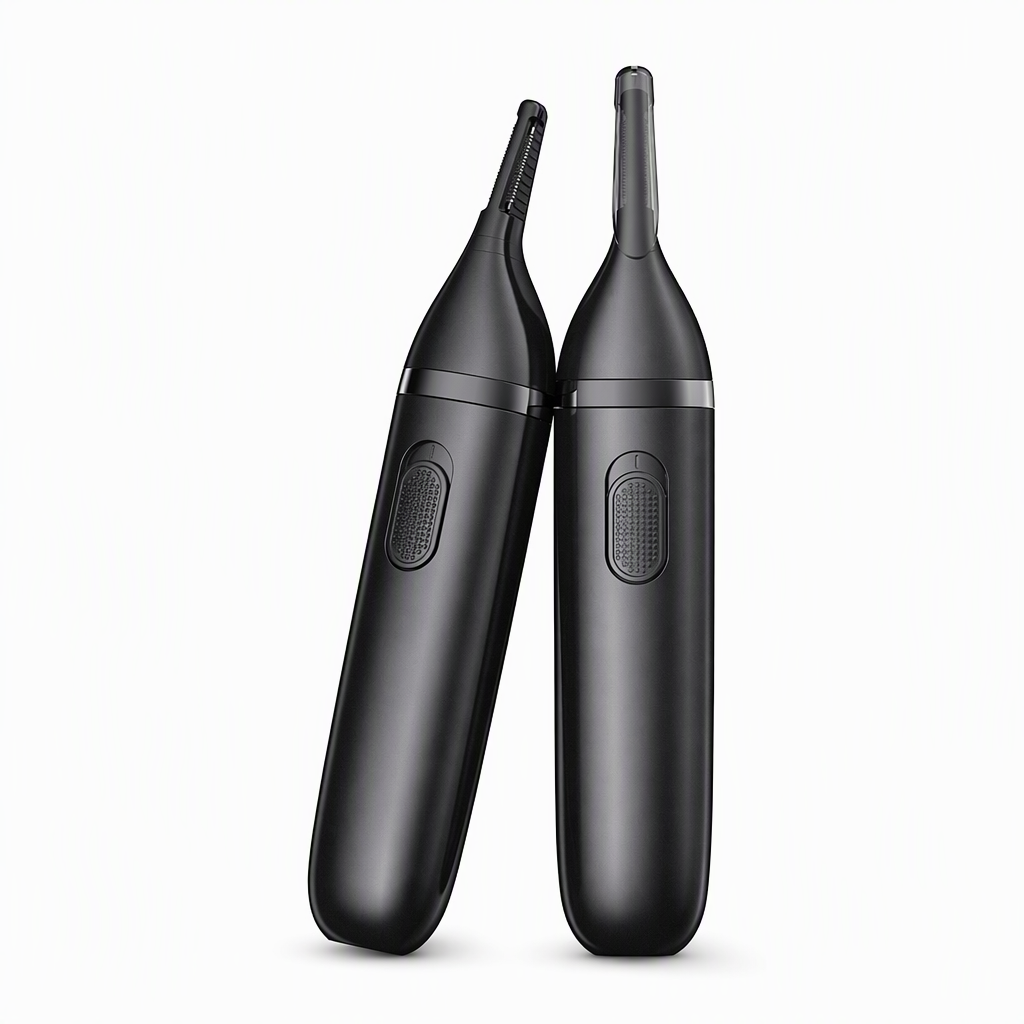 ✂️ Electric Nose Hair Trimmer – Dual-Edge Stainless Steel Grooming Tool