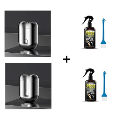 🎁Buy 1 Get 1 Razor Cleaning Liquid Free ⏳Men's Mini Razor Rechargeable Waterproof Compact Electric Razor